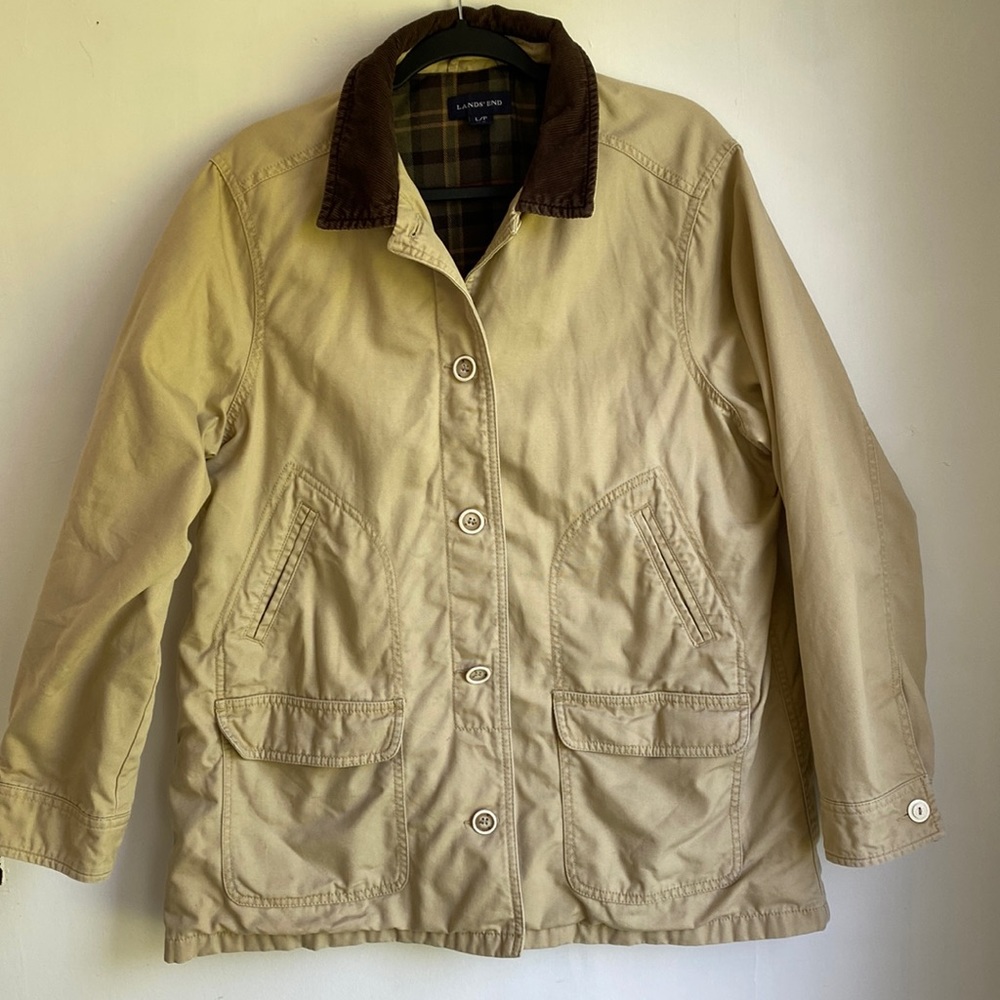 Vintage Lands End field jacket Woekns size Large/P